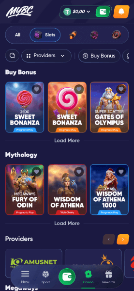 MyBC Casino Game Librayr